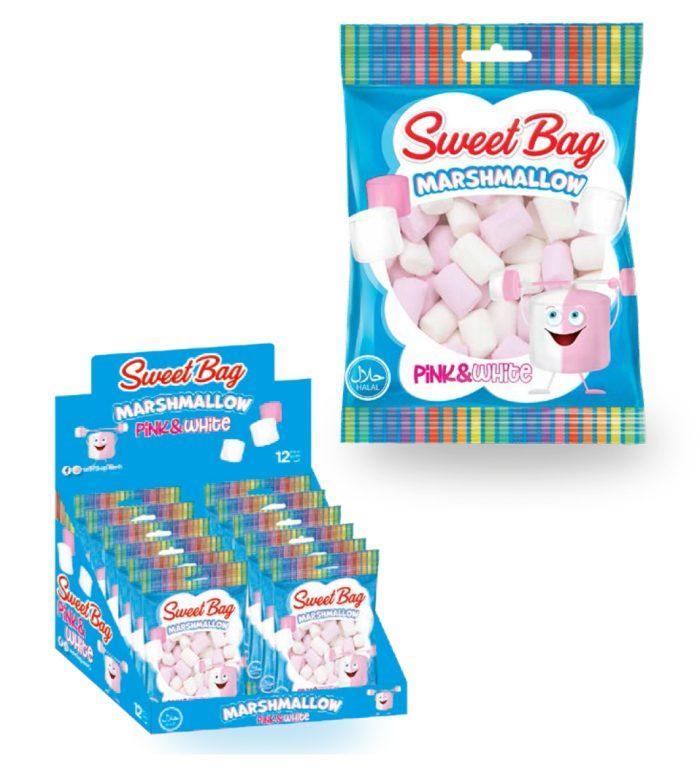 Зефір Маршмелоу Рожево-білий Sweet Bag PINK&WHITE 60 г