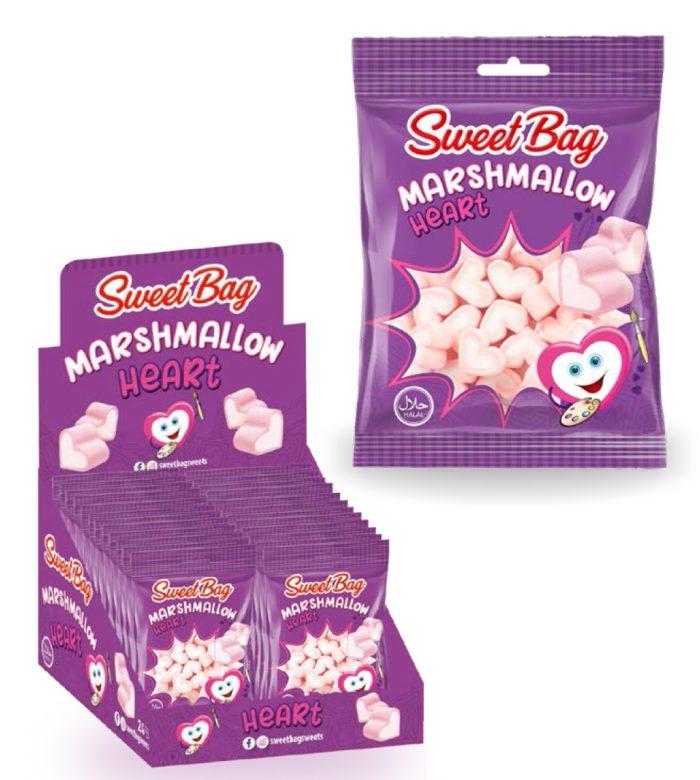Зефір Маршмелоу Сердечка Sweet Bag HEART 30г