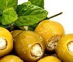 Оливки зелені фаршировані сиром у олії Osman Chees Stuffed products 200г Туреччина