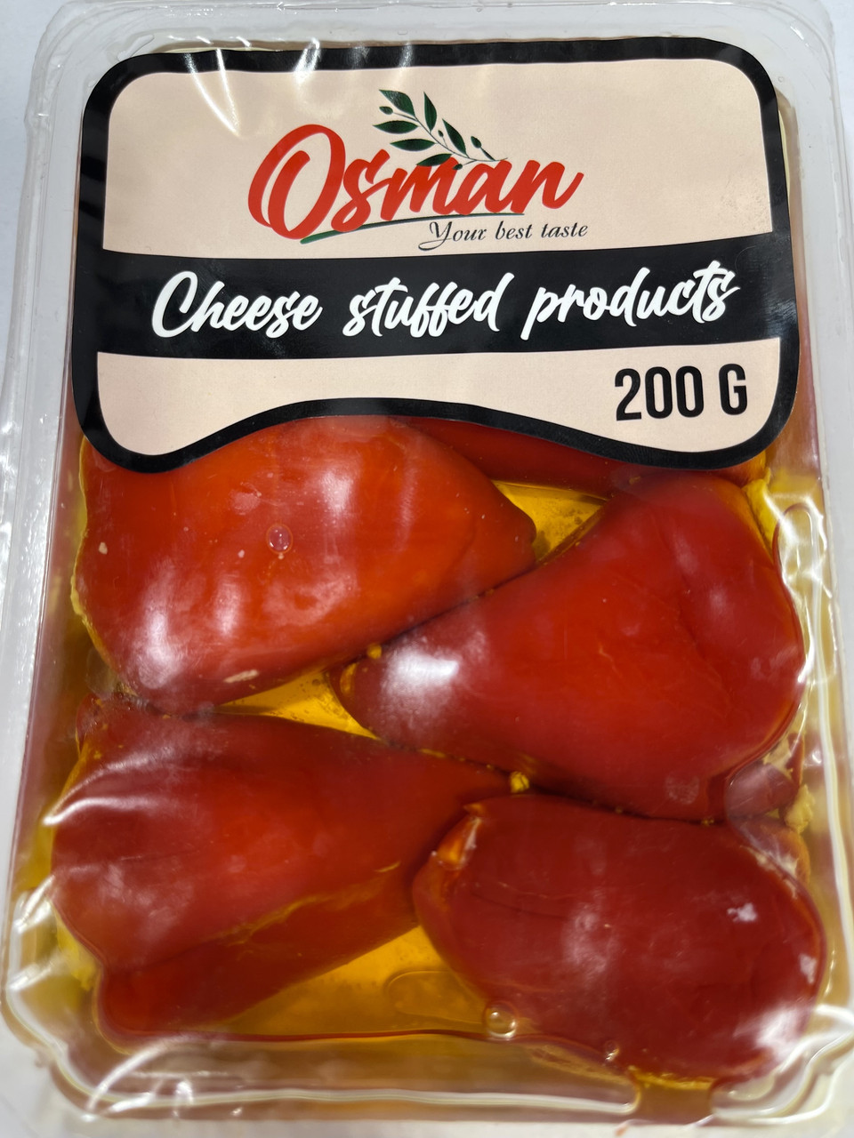 Перець халапеня фарширований сиром у соняшниковій олії Osman Chees Stuffed products 200 г Туреччина