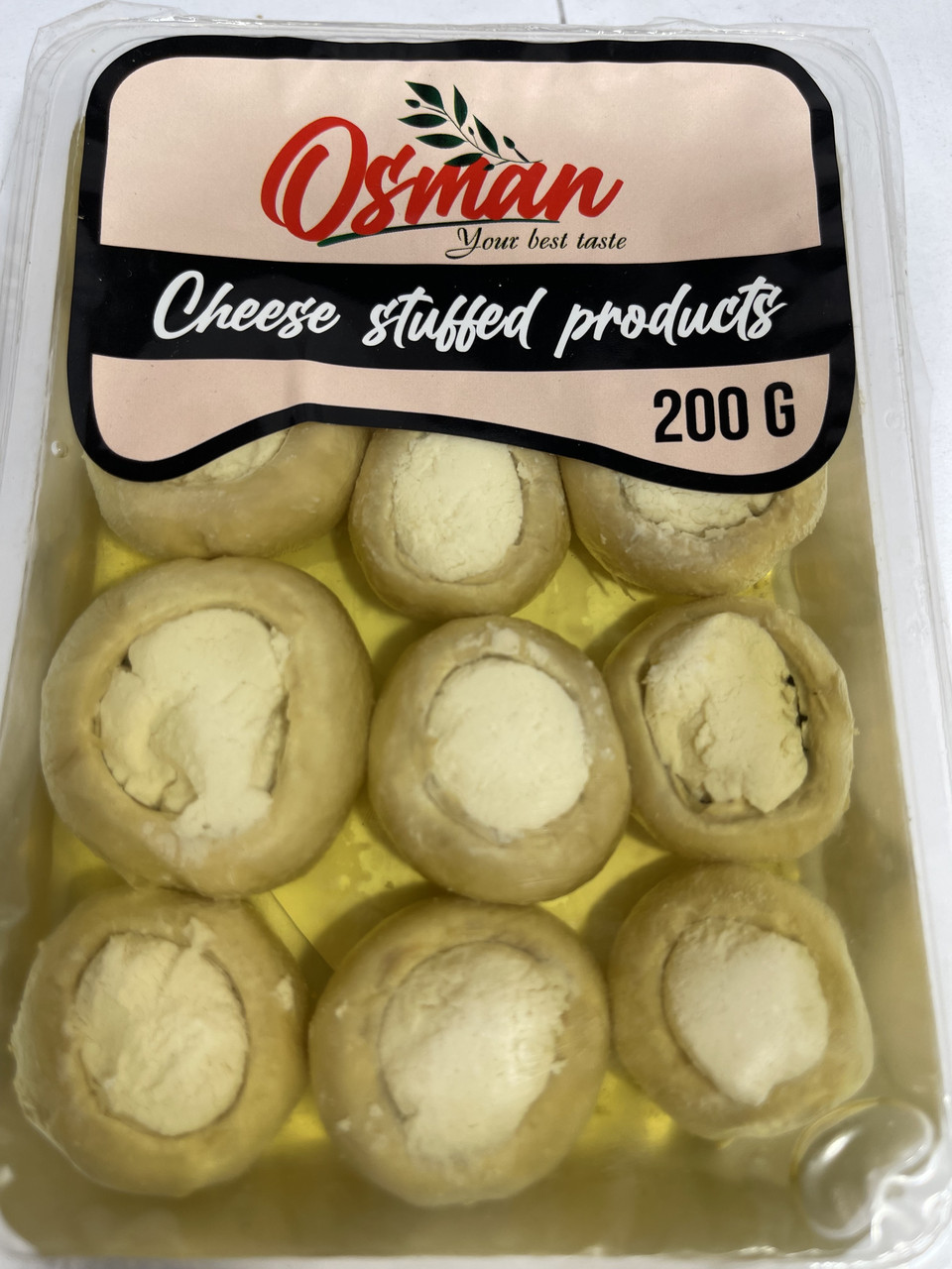 Печериці мариновані та фаршировані сиром у соняшниковій олії Osman Chees Stuffed products 200г Туреччина