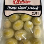 Оливки зелені фаршировані сиром у олії Osman Chees Stuffed products 200г Туреччина