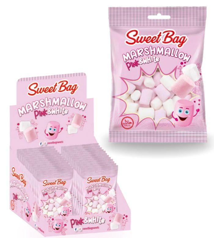 Зефір Маршмелоу Рожево-білий Sweet Bag PINK&WHITE 30 г