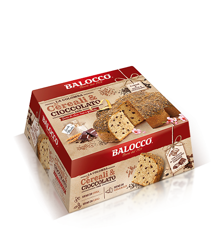 Кекс зі шматочками шоколаду та злаками Balocco La Colomba Cereali&Cioccolato 750 г Італія