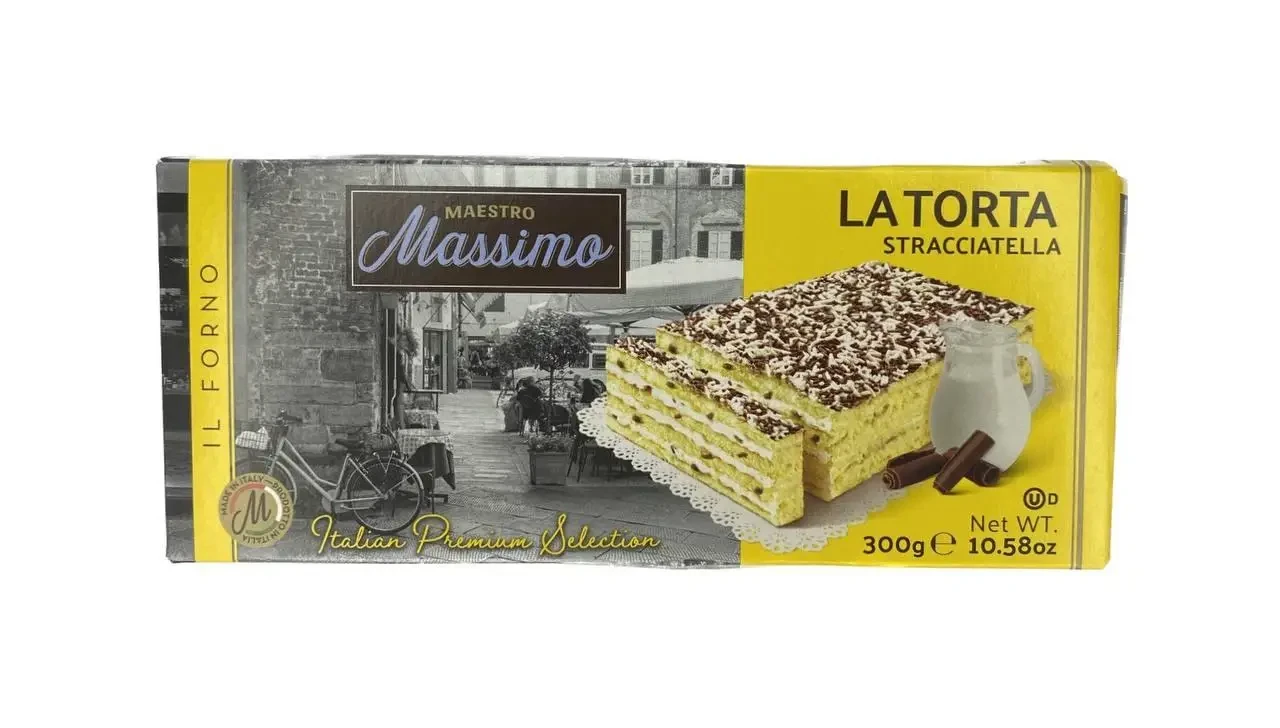 Торт із ванільним кремом Maestro Massimo Gran Torta 300 г Італія