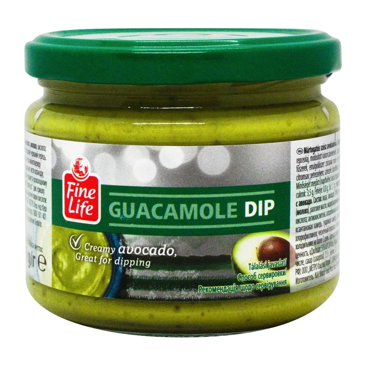 Паста гостра із авокадо Fine Life Dip Guacamole z Awokado 300г Німеччина