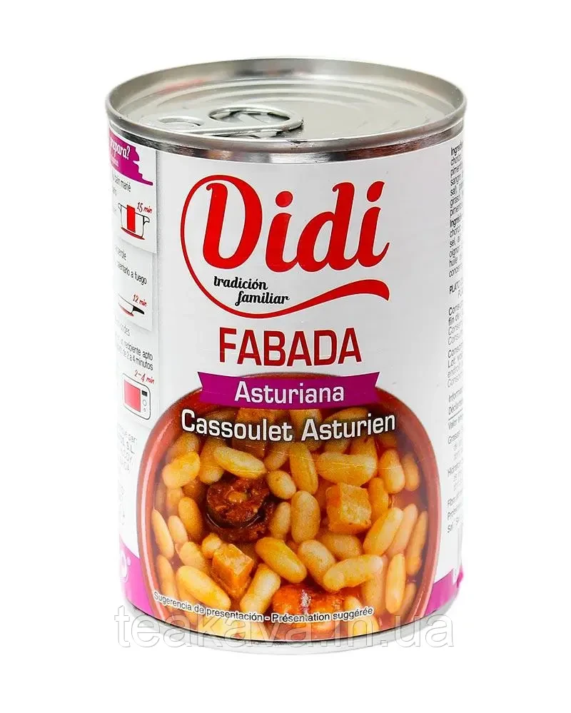 Фасоль з австрійської Didi Fabada Asturiana 415г Іспанія