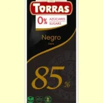 Шоколад чорний 85% БЕЗ САХАРА БЕЗ ГЛЮТЕНА Torras Negro Dark 75 г Іспанія
