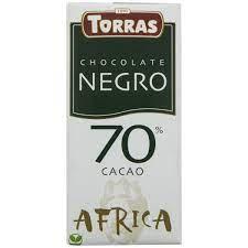 Шоколад чорний 70% Африка БЕЗ ГЛЮТЕНА Torras Negro 70% Africa 125 г Іспанія