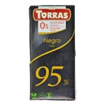 Шоколад чорний 95% БЕЗ САХАРА БЕЗ ГЛЮТЕНА Torras Negro Dark 75 г Іспанія