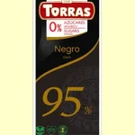 Шоколад чорний 95% БЕЗ САХАРА БЕЗ ГЛЮТЕНА Torras Negro Dark 75 г Іспанія