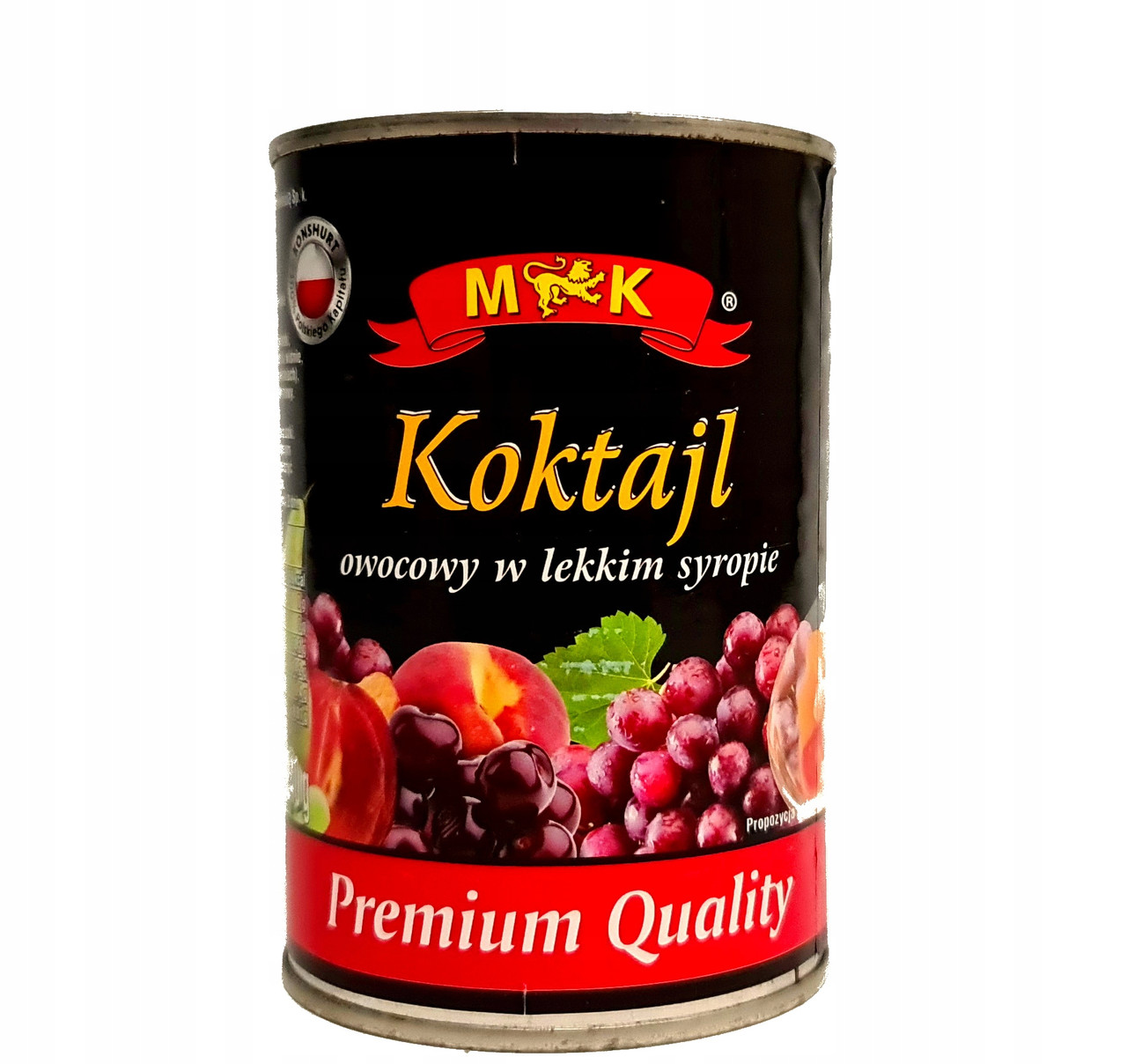 Фруктовий коктейль у легкому сиропі M&K Koktajl Owocowy w syropie 410 г Польща