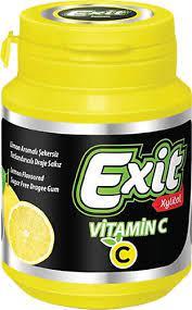 Жувальна гумка БЕЗ САХАРА зі смаком апельсина з вітаміном C Exit 50 г Туреччина