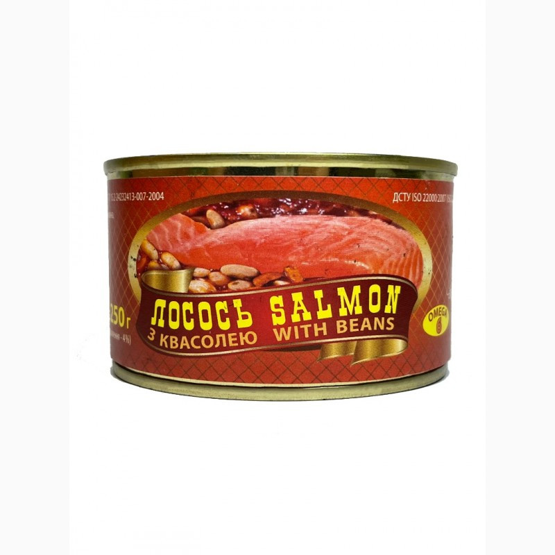 Лосось маринований з квасолею та овочами ТМ Діана 250г
