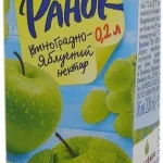 Сік Яблучно-Виноградний Добра Ранок 0.2л