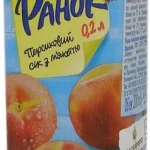 Сік Персиковий із м'якоттю Добра Ранок 0.2л