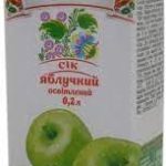 Сік Яблучний ТМ Соки України 0,2л