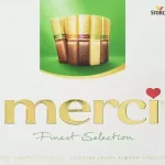 Шоколад Асорті з мигдалем (4 смаки) Storck Merci Finest Selection 250г Німеччина