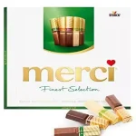 Шоколад Асорті з мигдалем (4 смаки) Storck Merci Finest Selection 250г Німеччина