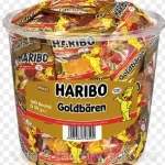Желейні цукерки Золоті мінімішки Haribo Goldbaren (фруктовий мікс) 1000 г (100 шт.х10г) Німеччина