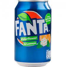 Напій сильногазований Fanta Elderflower & Lemon 330 мл Данія
