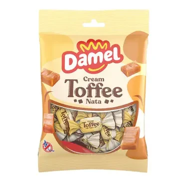 Цукерки молочний ірис БЕЗ ГЛЮТЕНА Damel Cream Toffee Nata 120 г Іспанія