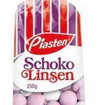 Шоколадно-м'ятне драже Piasten Schoko Linsen 225г Німеччина