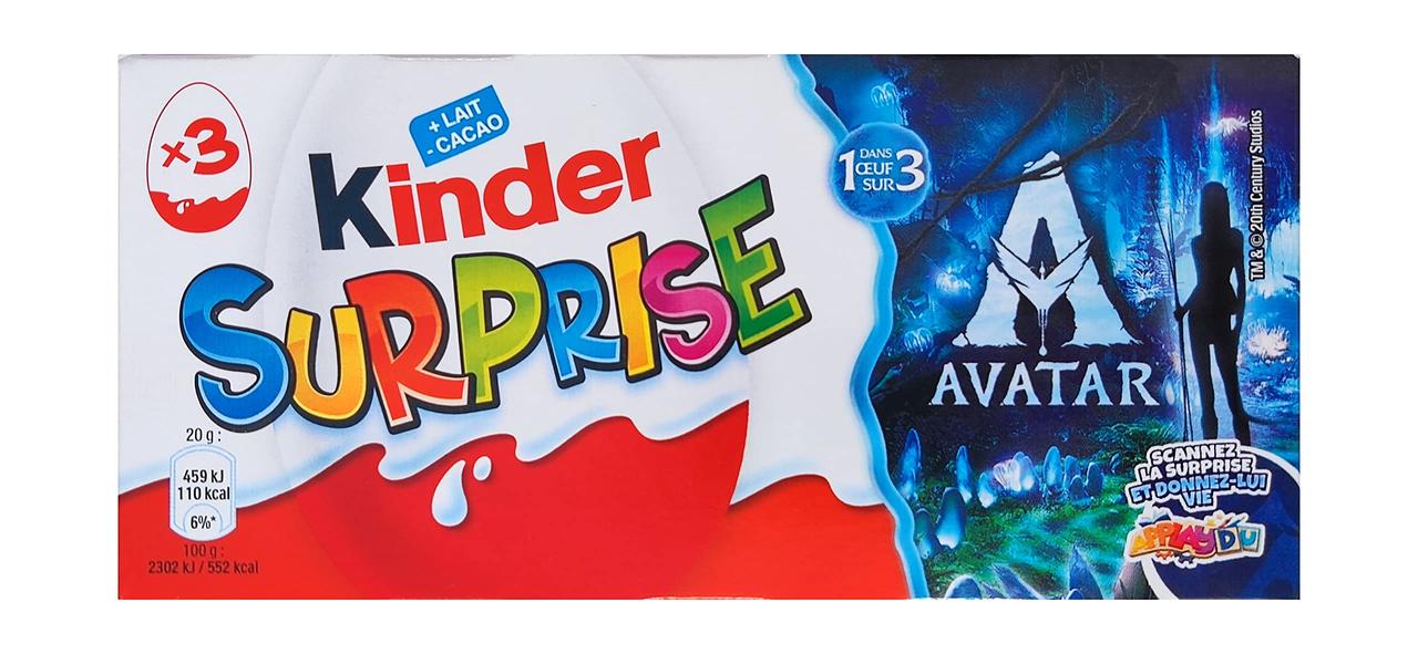Кіндер сюрприз Avatar Kinder Surprise (3 x 20г) 60 г Італія