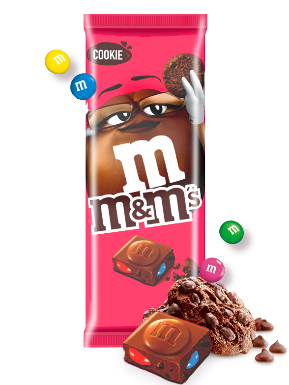 Шоколад молочний з M&M's і шоколадним печивом M&M's Cookie 165 г Великобританія