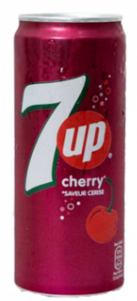 Напій сильногазований 7UP Cherry 330мл з/б Франція
