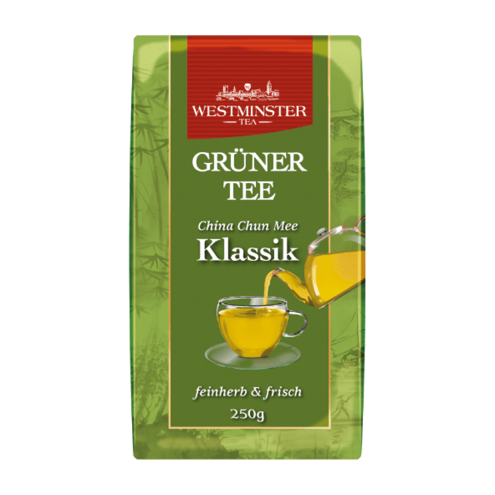 Чай зелений середньолистовий Класик Westminster Gruner Tee China Chun Mee Klassik 250 г Німеччина
