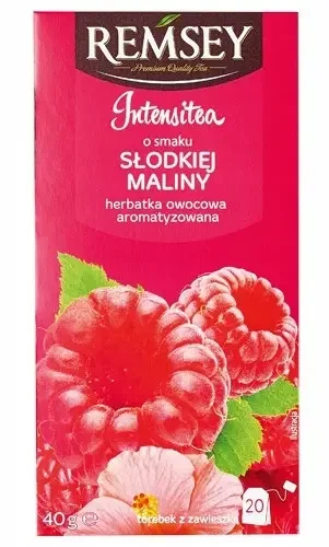 Чай фруктовий Солодка малина Remsey Intensitea Slodkiel Maliny (20x2г) 40г Польща