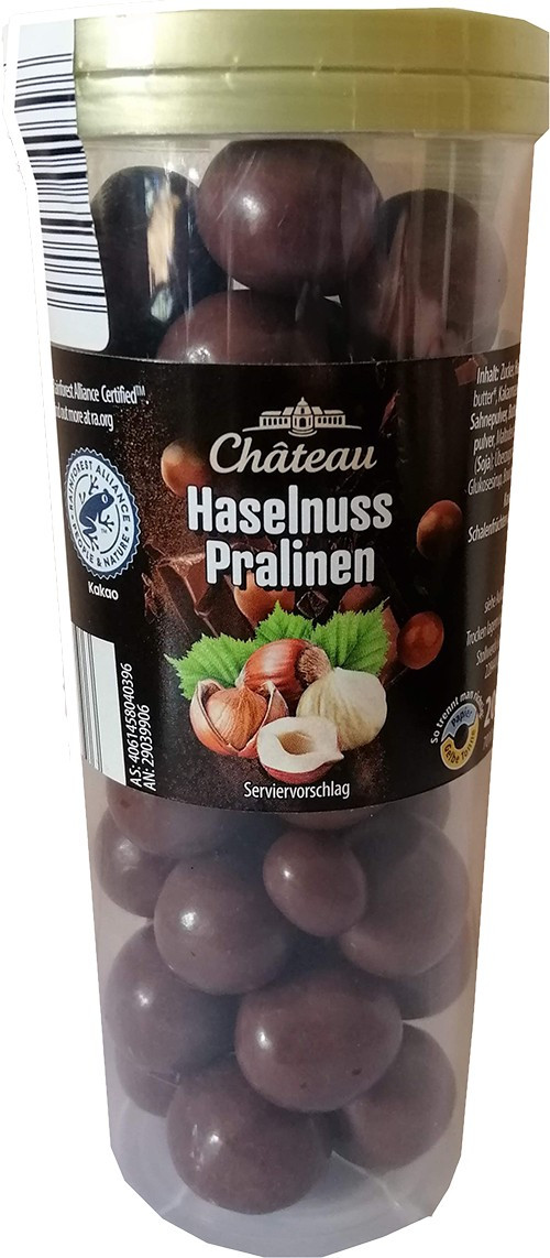 Фундук у молочному шоколаді Chateau Haselnusse Pralinen 200г Німеччина