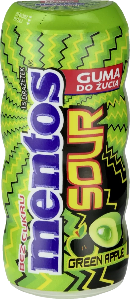 Жувальні драже Mentos Sour fFruits, Кислі фрукти 37 г
