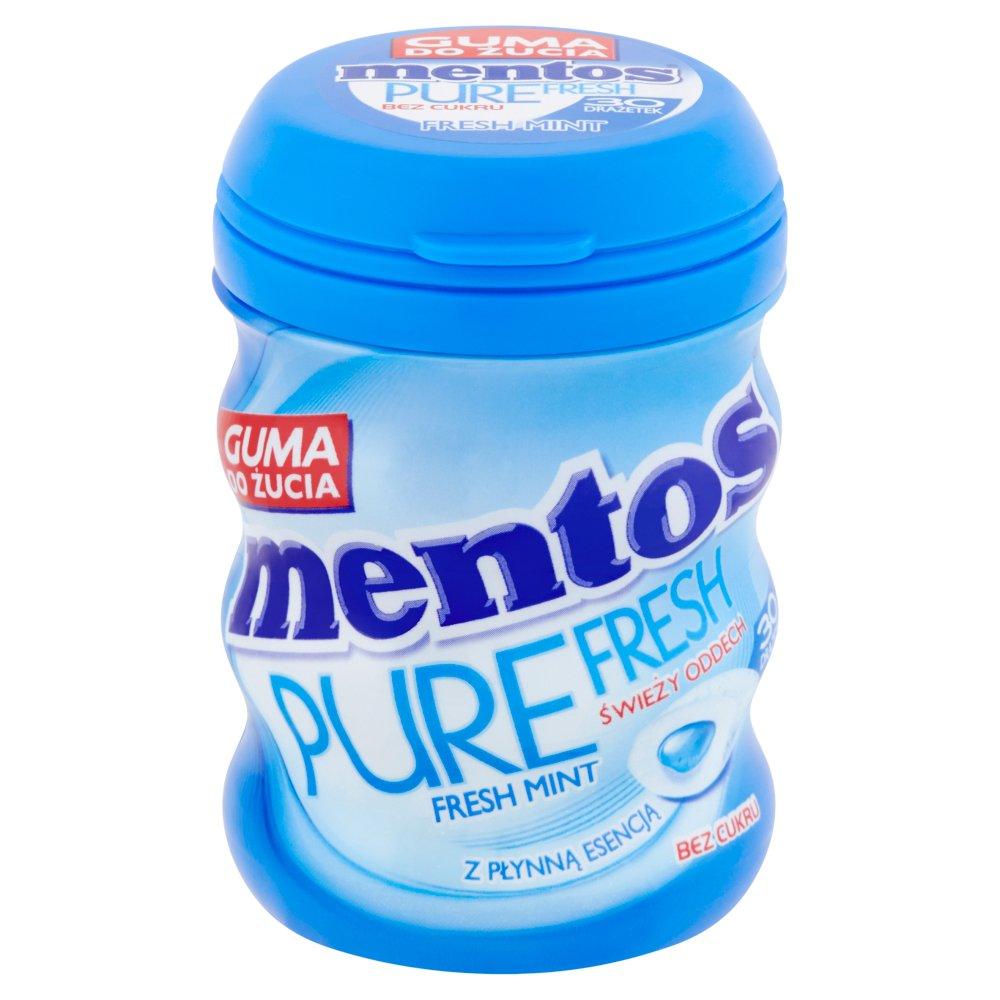 Жувальні драже з лаймом та м'ятою БЕЗ ЦУКРУ Mentos Pure Fresh 60г Польща