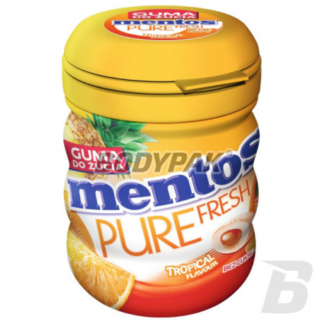 Жувальні драже з тропічними фруктами БЕЗ САХАРА Mentos Pure Fresh 60 г Польща