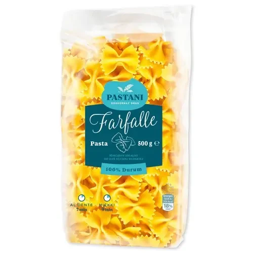 Макаронні вироби з твердих сортів пшениці Pastani Farfalle (Бантики) 500 г Італія