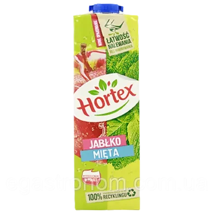 Напій сіковий Яблучно-м'ятний Hortex Jablko-Mieta 1 л Польща