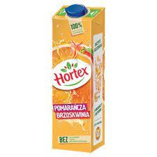 Напій соковий Персик-Апельсин Hortex Brzoskwinia Pomarancza 1 л Польща