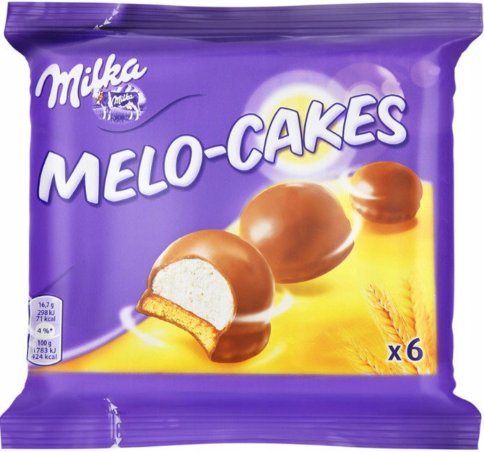 Тістечко Milka Melo-Cakes 6 шт./100г Бельгія