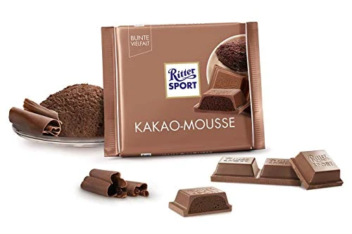 Шоколад з Какао-Мусс Ritter Sport KAKAO-MOUSSE Німеччина 100 г