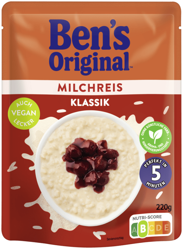 Пудинг рисовий класичний Vegan Bens Oroginal Milchreis Klassik 220 г Великобританія