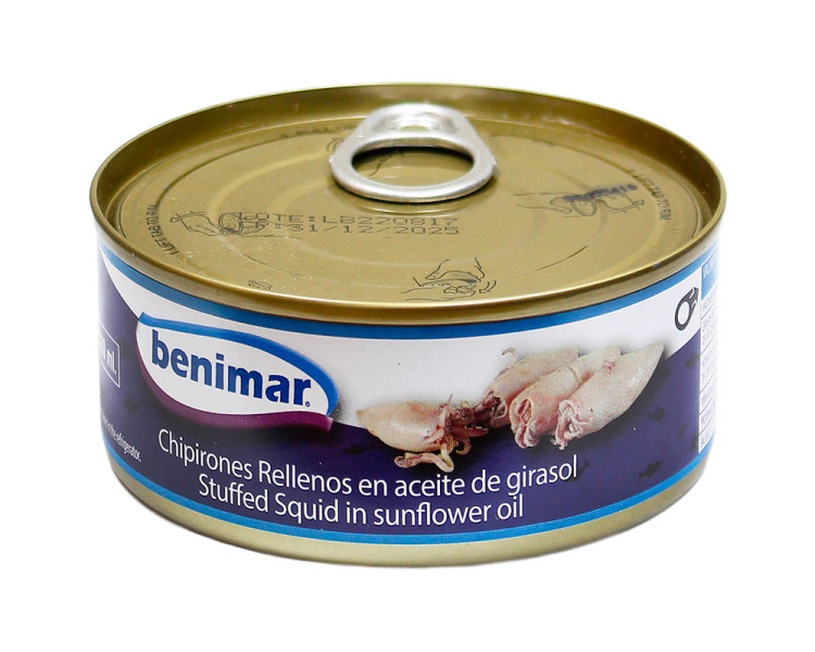 Кальмар у соняшниковій олії Benimar Chipirones Rellenos 148г Іспанія