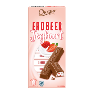 Шоколад молочний полуничний йогуром Erdbeer Joghurt Choceur 200 г Німеччина
