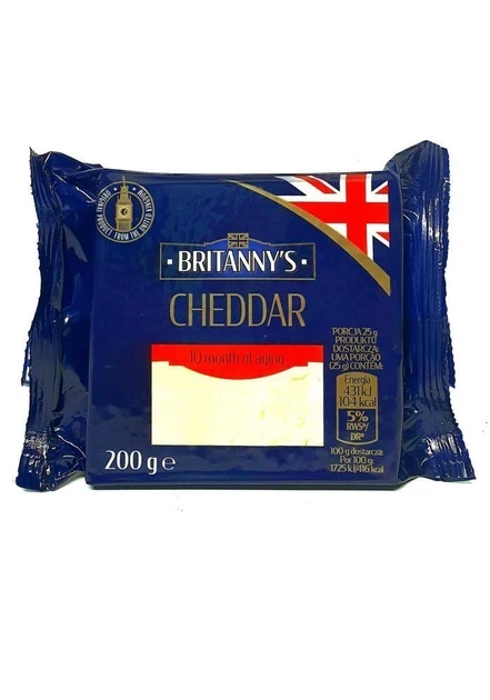 Сир твердий Чеддер Britanny's Cheddar 200г Польща