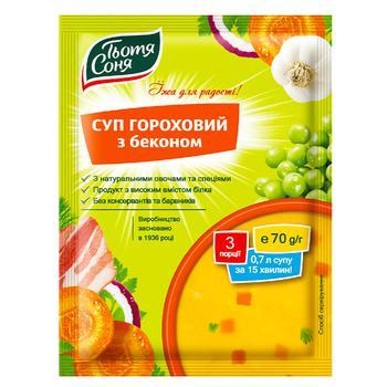 Суп гороховий із беконом Тетя Соня 70 г