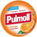 Льодяники (цукерки) Апельсин + вітамін С БЕЗ ЦУКРУ Pulmoll Orange +vitamin C 45г Німеччина