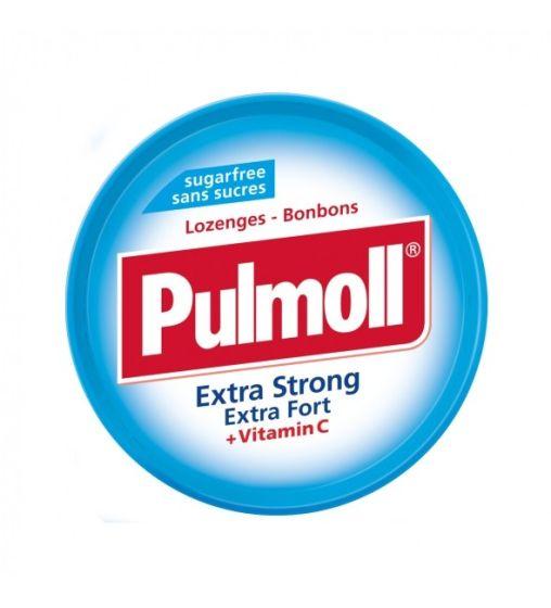 Льодяники (цукерки) З вітаміном С БЕЗ ЦУКРУ Pulmoll Extra Strong + vitamin C 45г Німеччина