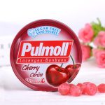 Льодяники (цукерки) Вишня + вітамін С БЕЗ ЦУКРУ Pulmoll Cherry +vitamin C 45г Німеччина