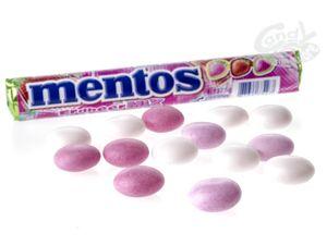 Жувальні драже Mentos Erdbeere mix полуничний 37.5 г